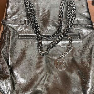 Michael Kors silver handbag